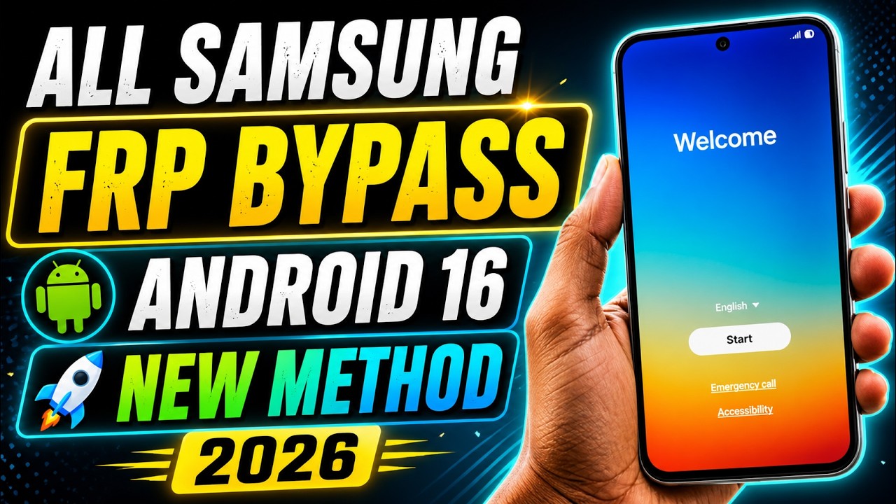Samsung FRP Bypass Android 16 | Samsung FRP Unlock 2026 Android 16 | Samsung Android 16 FRP Unlock