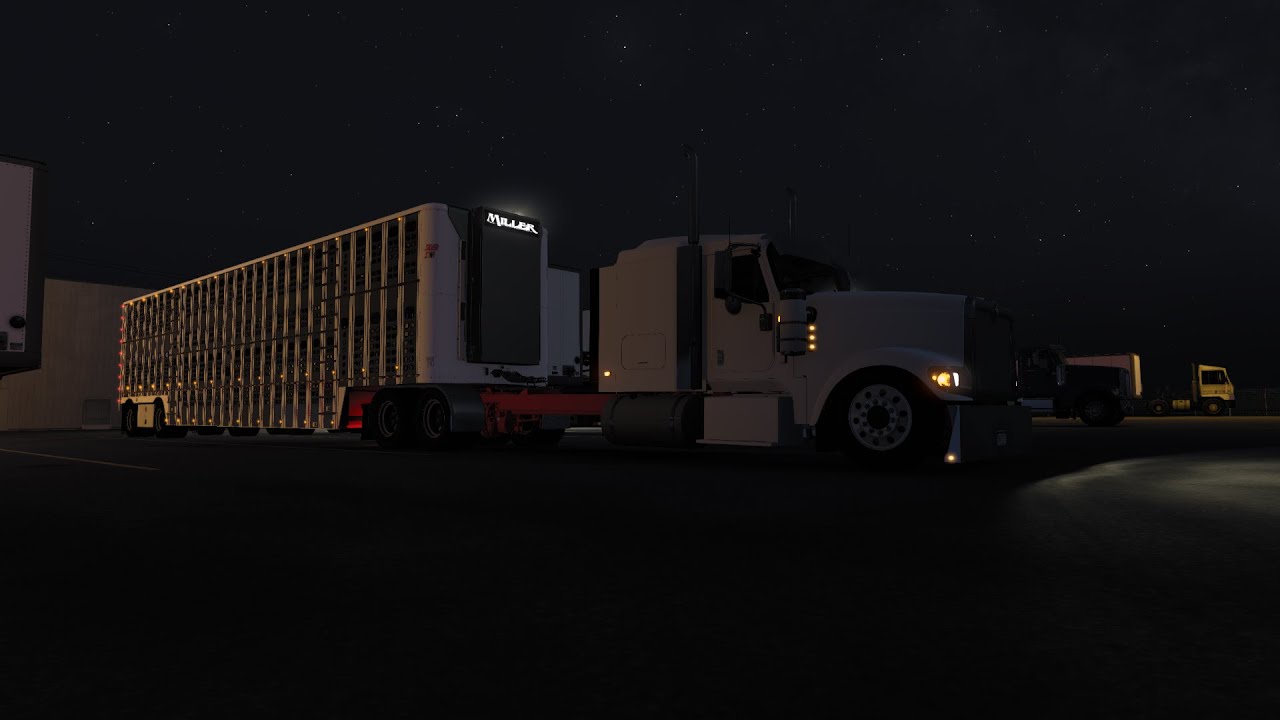 Custom International 4800x Cattle haul w/Wilson livestock to Rawlins | American Truck Simulator