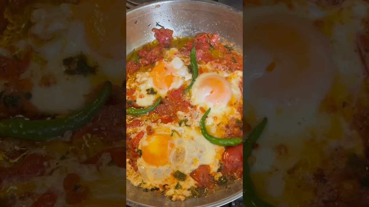 2 To 5 MINS QUICK BREAKFAST RECIPE | Eggs with tomato | Afghan omelette 