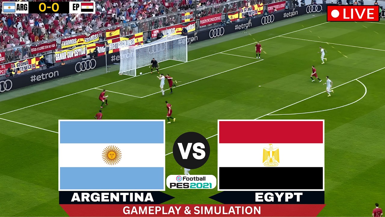🔴Live Argentina vs Egypt | FIFA World Cup 2026 Video Gameplay | Today's Football Match Simulation