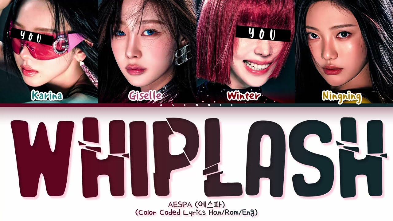 [KARAOKE] AESPA - 'Whiplash' but you are Karina & Winter (Color Coded Lyrics)