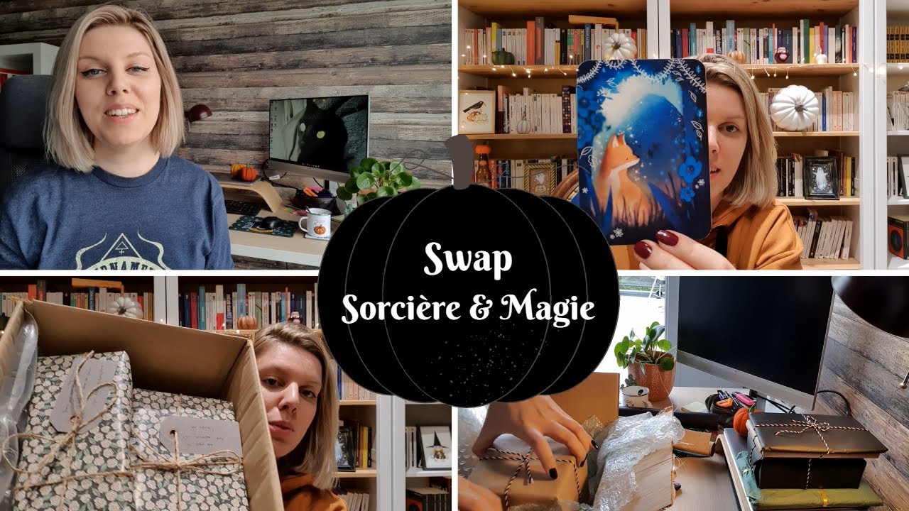 Sorcière & Magie - Swap livres - Conception du colis et unboxing