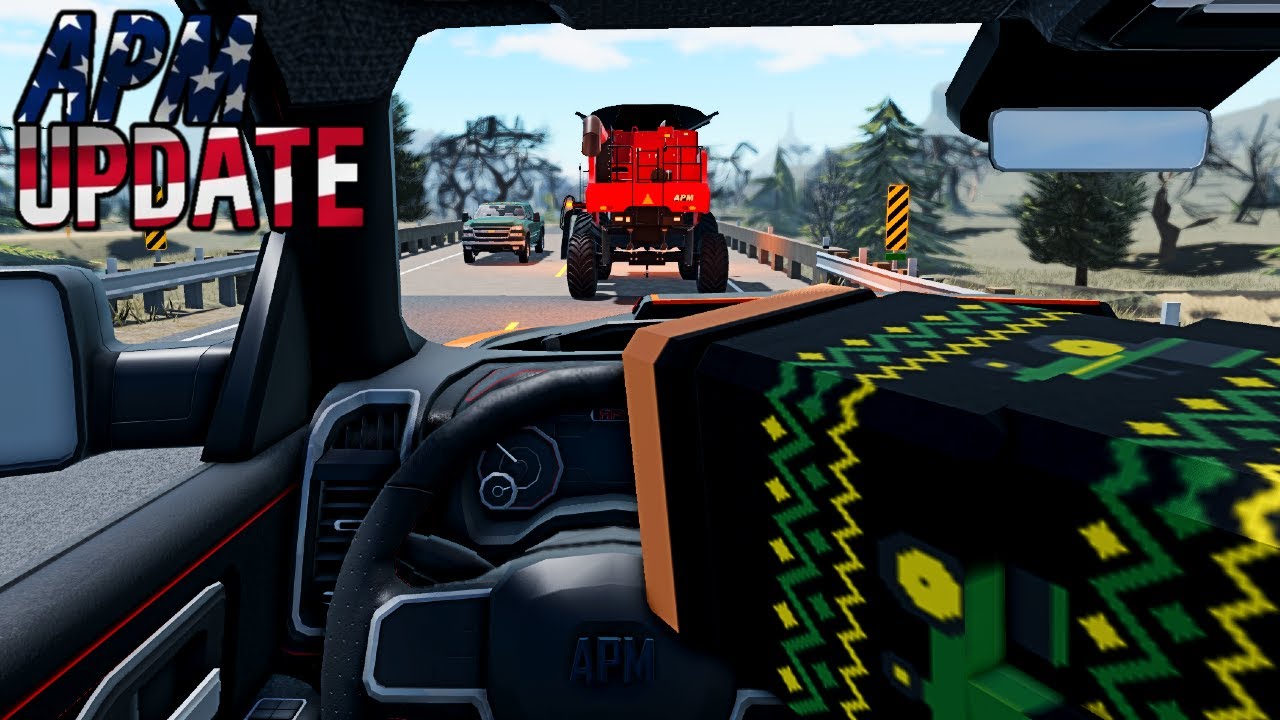 APM Update Review! (Moving Steering Wheels, New Truck, & More) | Roblox American Plains Mudding
