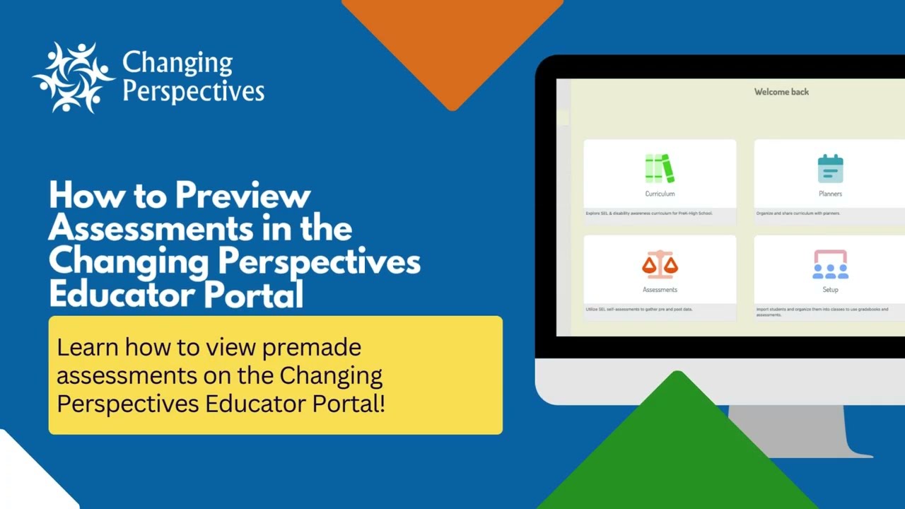 2025: How to Preview Assessments in the Changing Perspectives Educator Portal