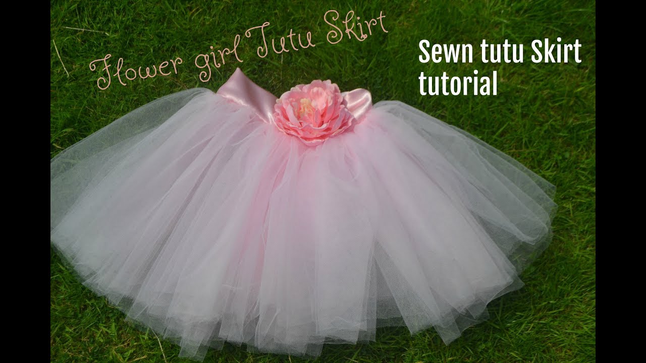 Flower Girl Tutu Skirt:  Sewn Method.