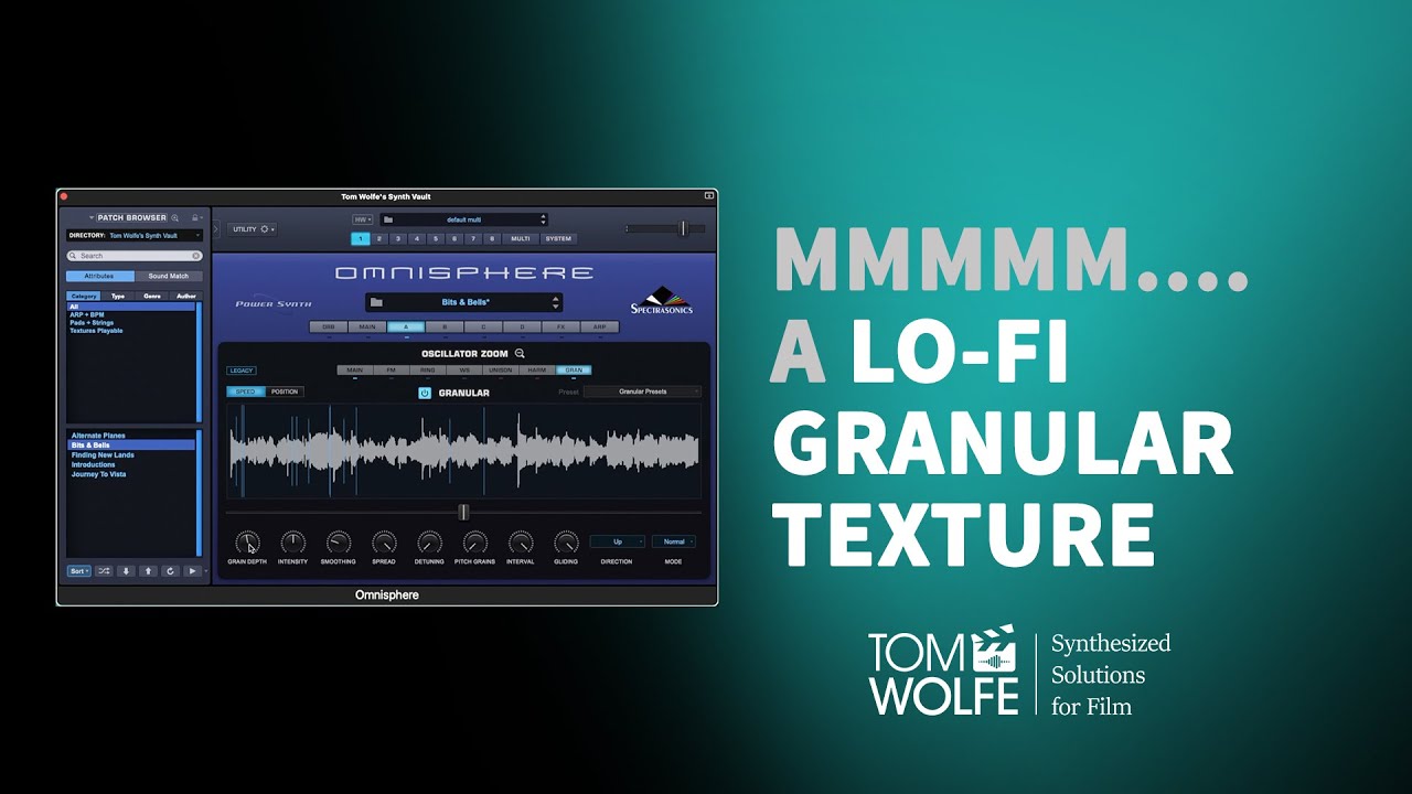 Omnisphere: How to make a Lo-Fi Granular Texture