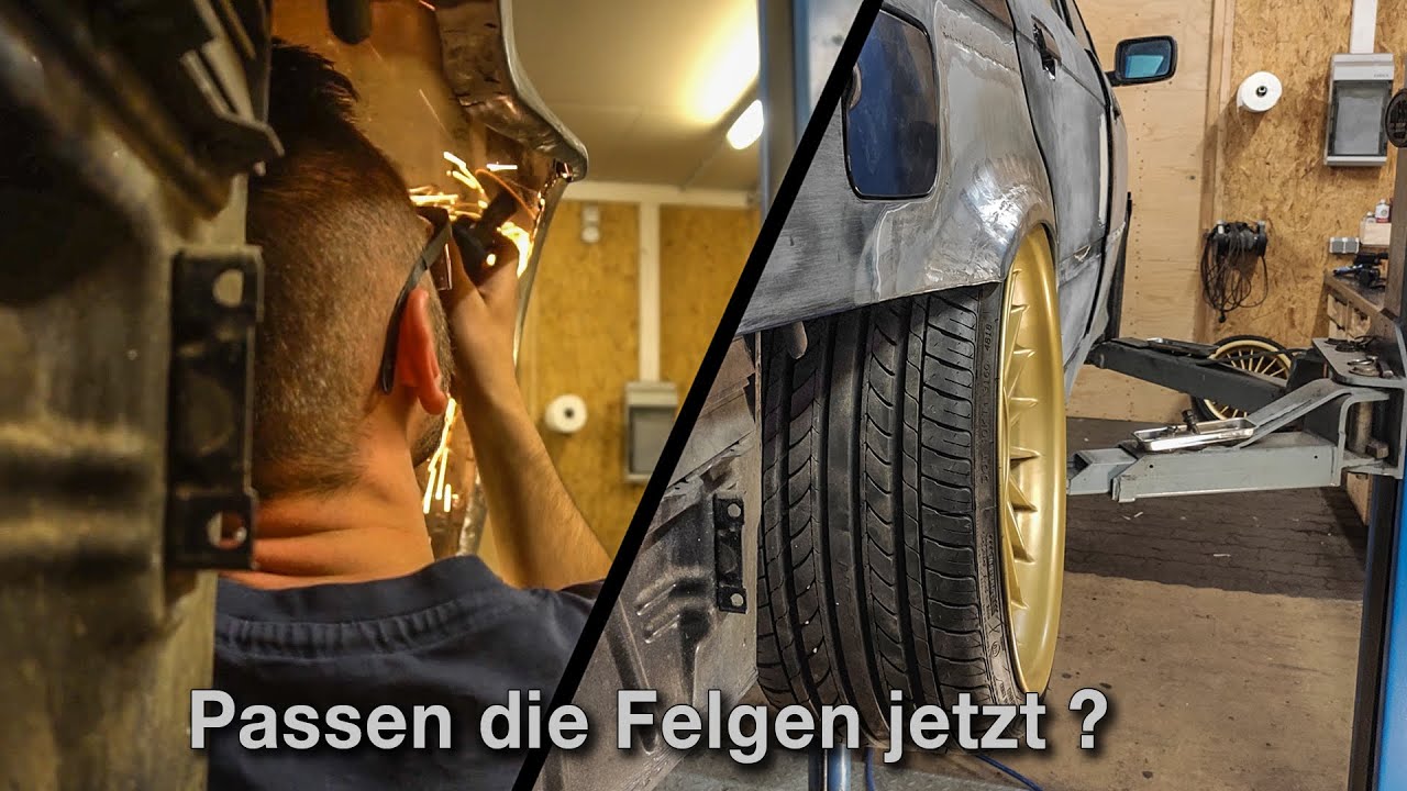 BMW E36 Innenradlauf hinten bearbeiten + Kante anlegen | QUALITATIEF | [E36 Limo #4]