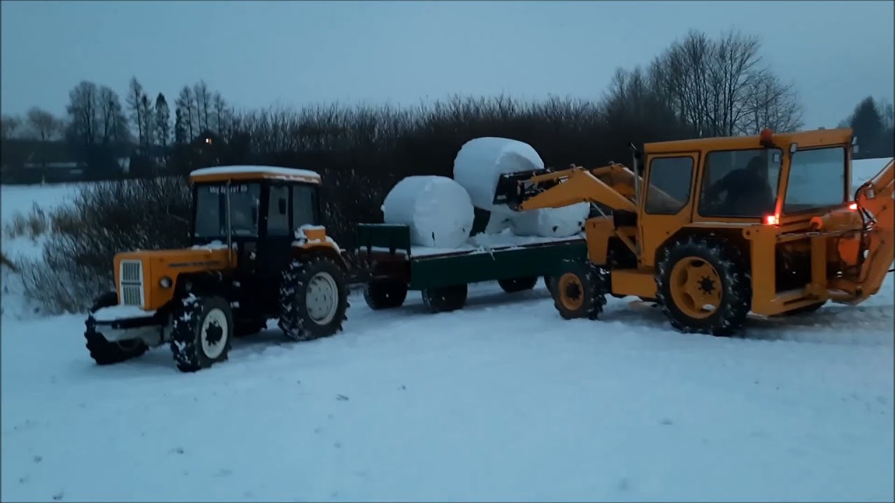Wyjazd Ostrówka i żółtego 4x4 turbo po baloty, żółty odpalił na strzał, ale Ostrówka trzeba poprawić