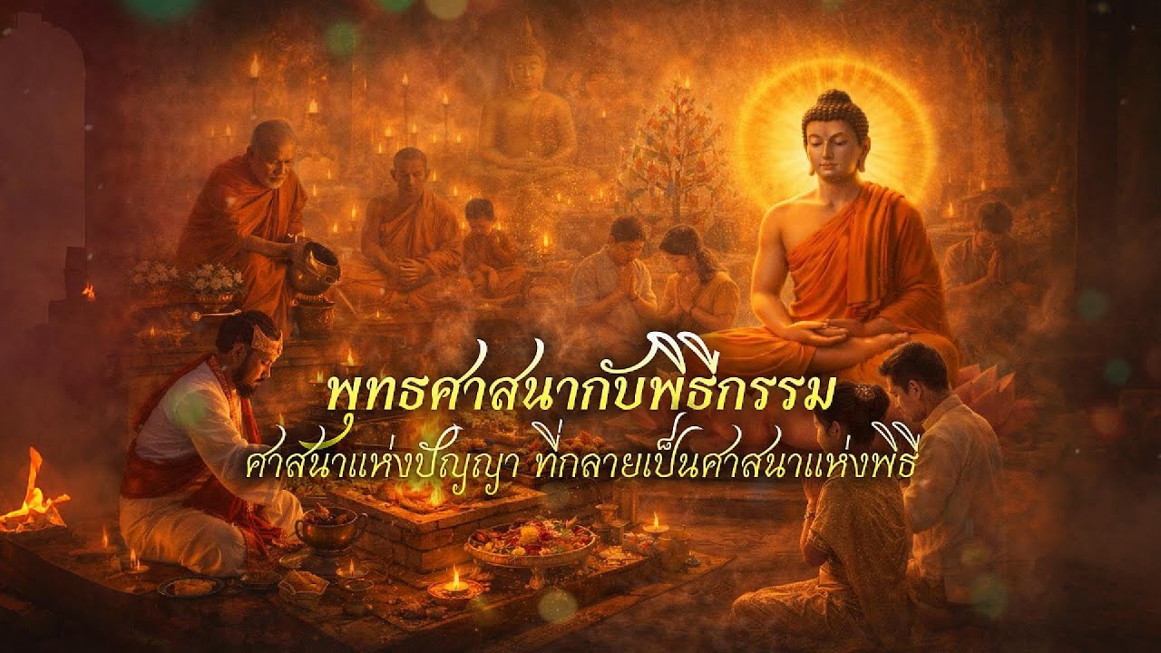 พุทธศาสนากับพิธีกรรม : ศาสนาแห่งปัญญา ที่กลายเป็นศาสนาแห่งพิธี