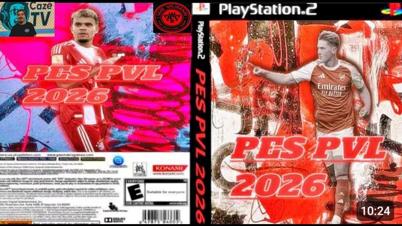 PES PVL PS2 BY VILIMAR COM NOVA NARRA&Ccedil;&Atilde;O CAZE TV 100% ATUALIZADA