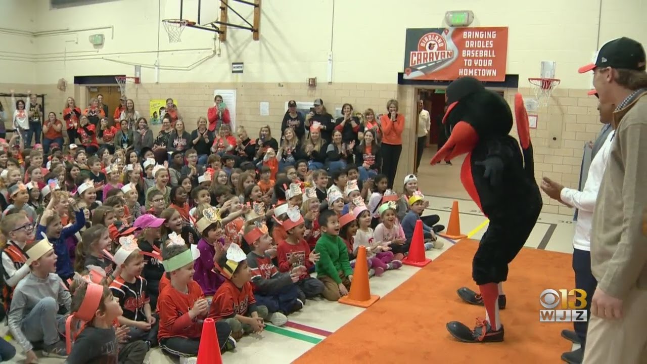 Orioles Birdland Caravan Stops At Timonium Elementary School