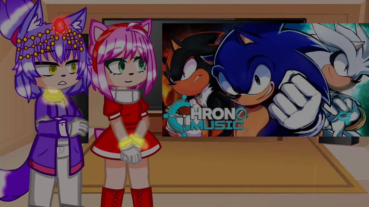 ||meninas de Sonic react rap do sonic silver e shadow||