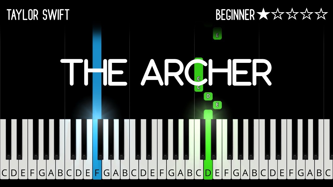 Taylor Swift - The Archer - EASY Piano Tutorial