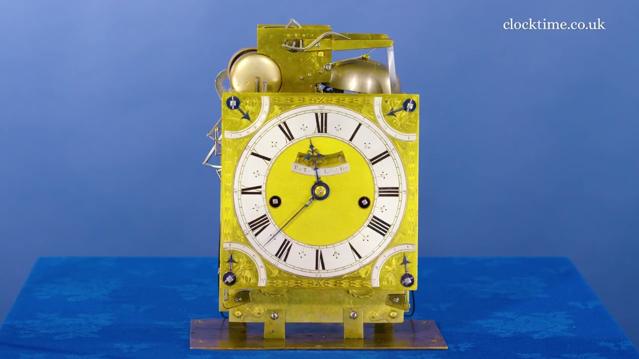 Clocktime: Sussex Tompion Table Clock c1680, 07 Movement Revealed