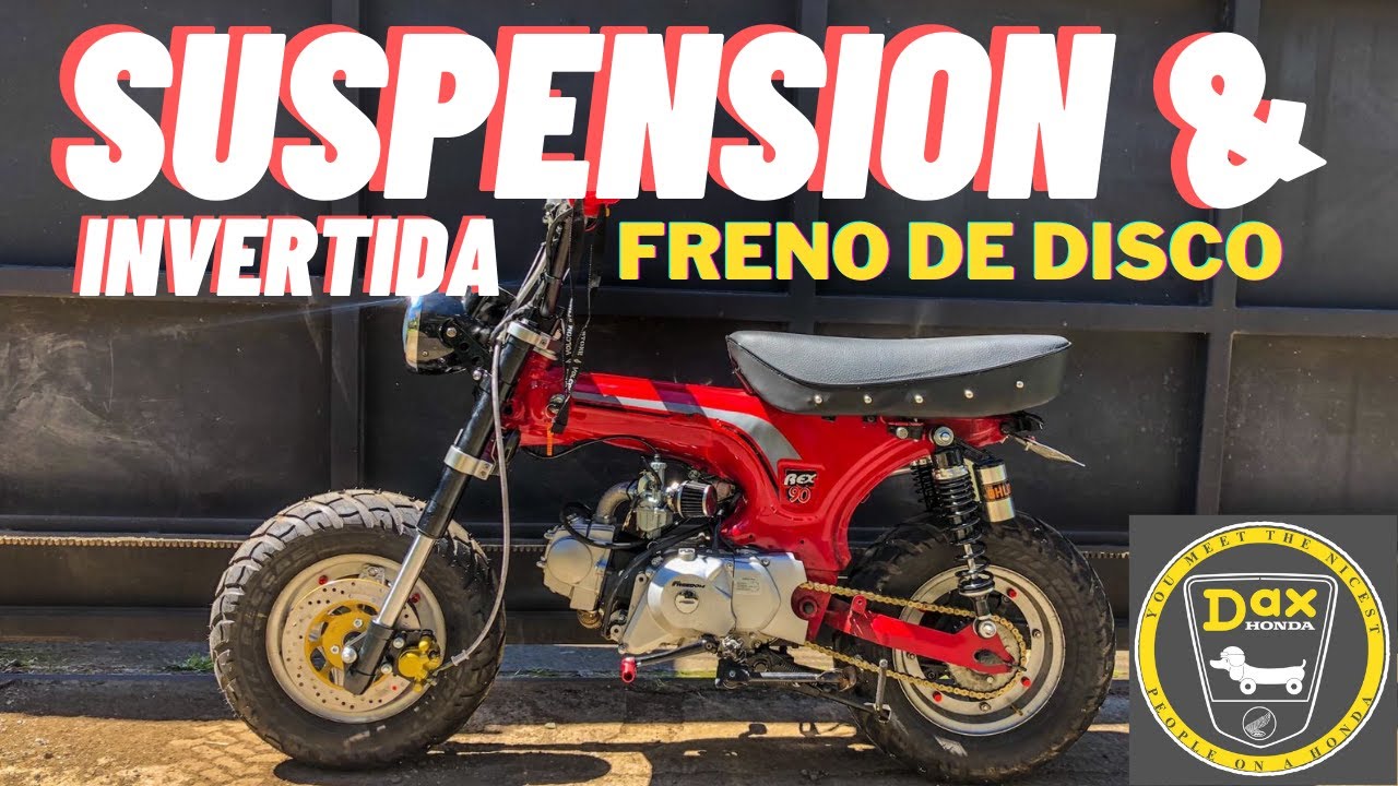 Suspension Invertida + Freno de Disco I REX90 l Honda DAX CT70 replica  #mods #costarica
