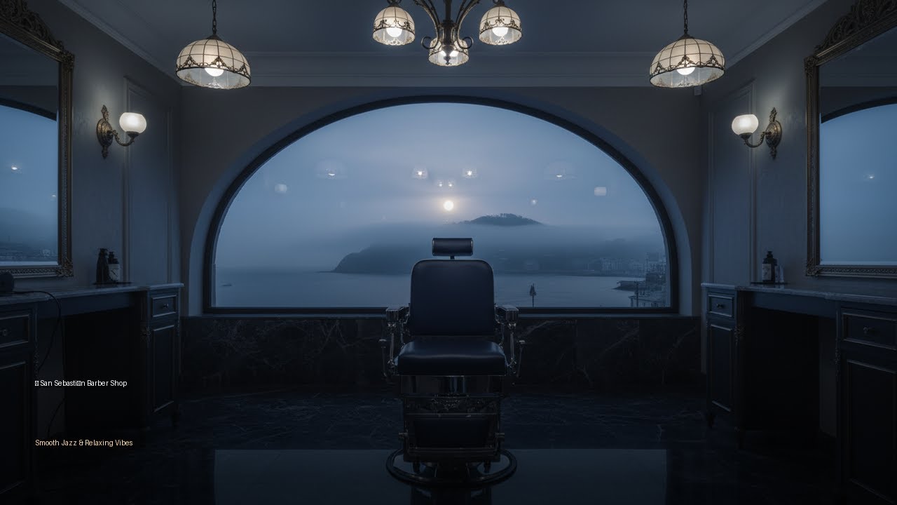 Relaxing Jazz in a San Sebastián Barber Shop 💈 Basque Jazz & Pintxos Bar Vibes for Study & Work