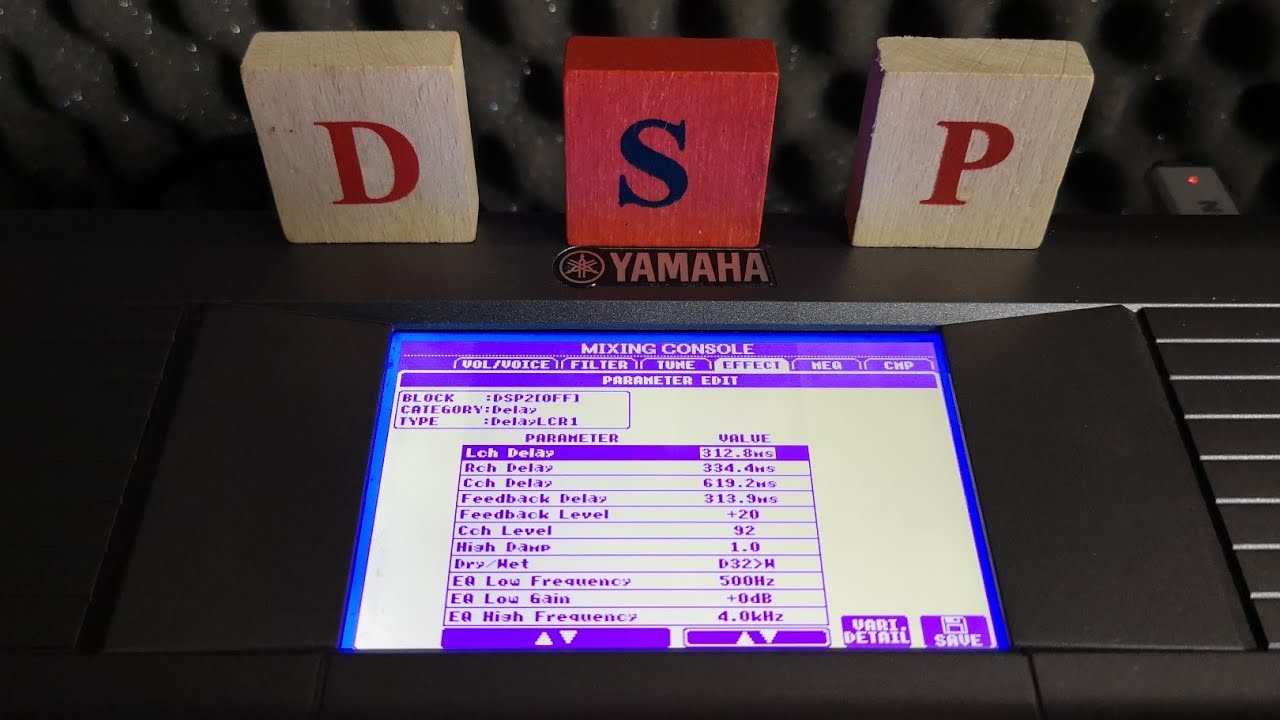 Yamaha PSR Tutorial - How to edit Voices DSP + Arpeggio setup & Variation explained