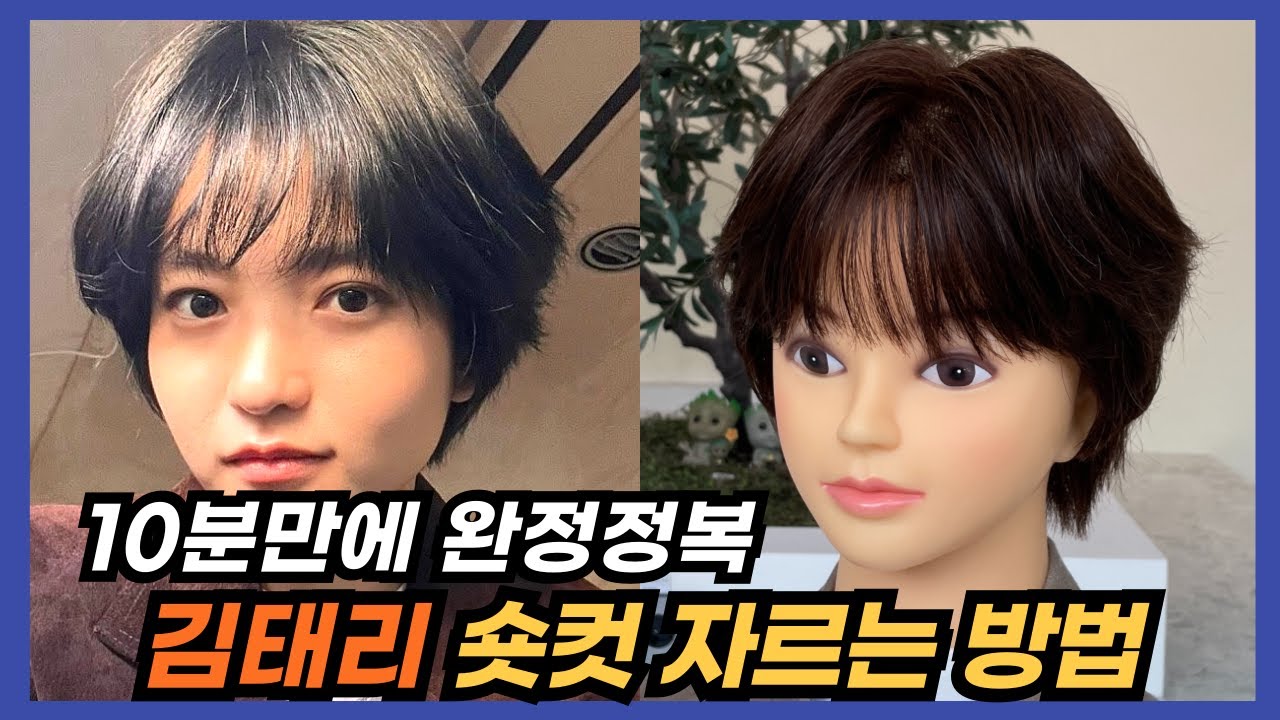 정년이 머리, 김태리 숏컷 자르는 방법 10분만 투자하세요!
