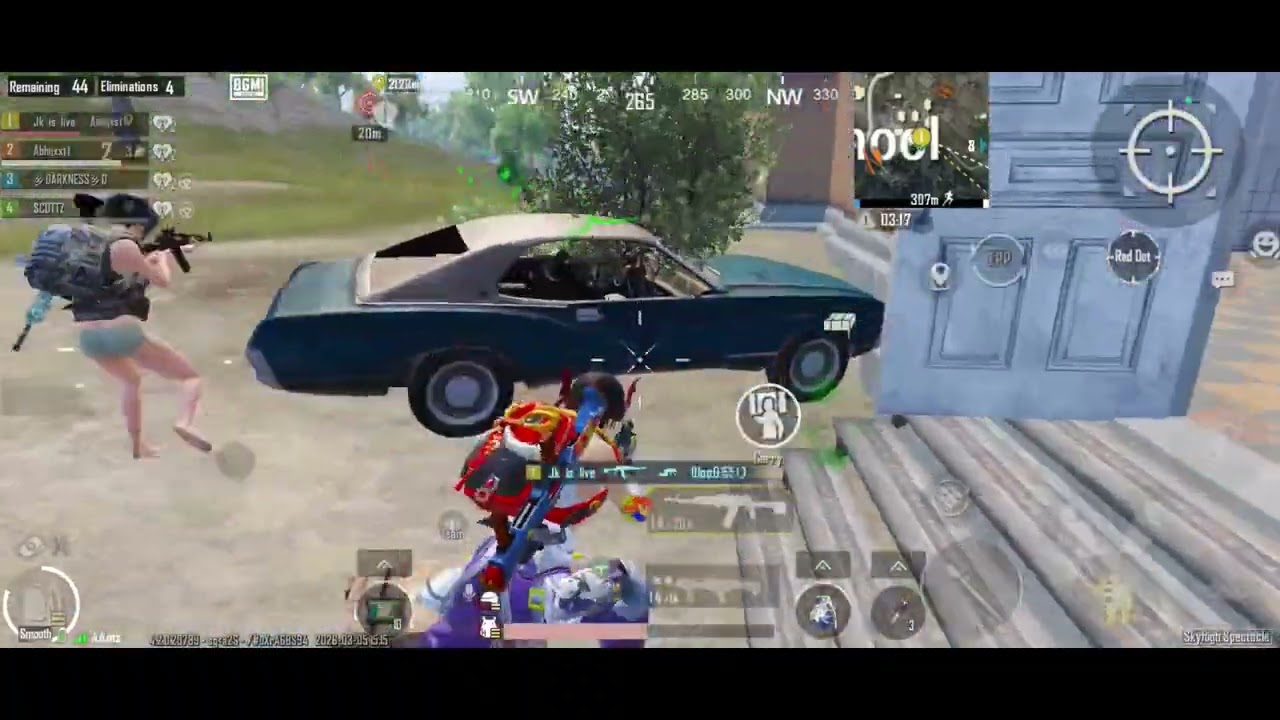 1v4 crazy clauths 🔥💀#bgmi #gaming 