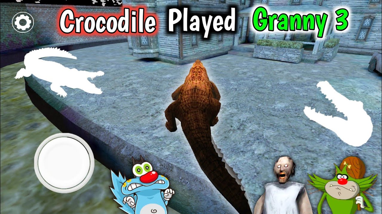 Crocodile Played Granny 3 Train Escape With Oggy and Jack