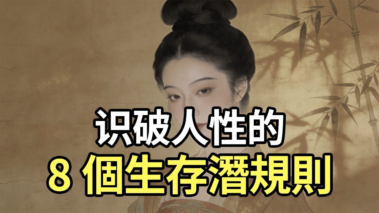 为什麽你越善良越被欺負？聽懂這8句人性黑話，從此沒人敢踩你的底線！#人際關係#自我保護#职场#心理學#处世智慧#謀略智慧#人性真相#拒絕內耗