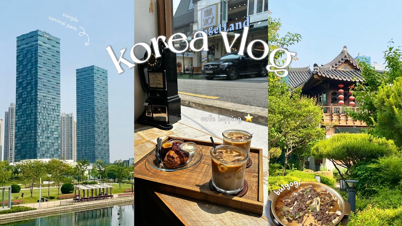 cafe hopping and day trip to songdo ☕️🌿 | korea vlog