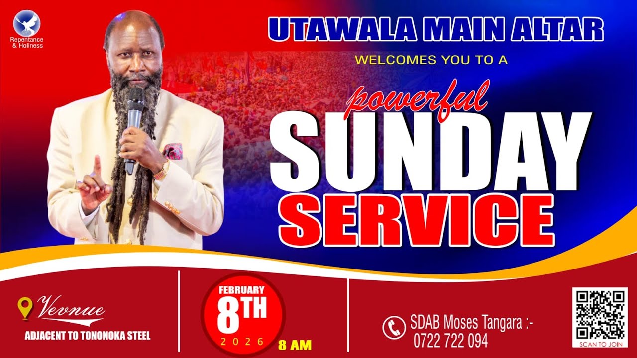 UTAWALA MAIN ALTAR SUNDAY SERVICE - FEB 8TH 2026