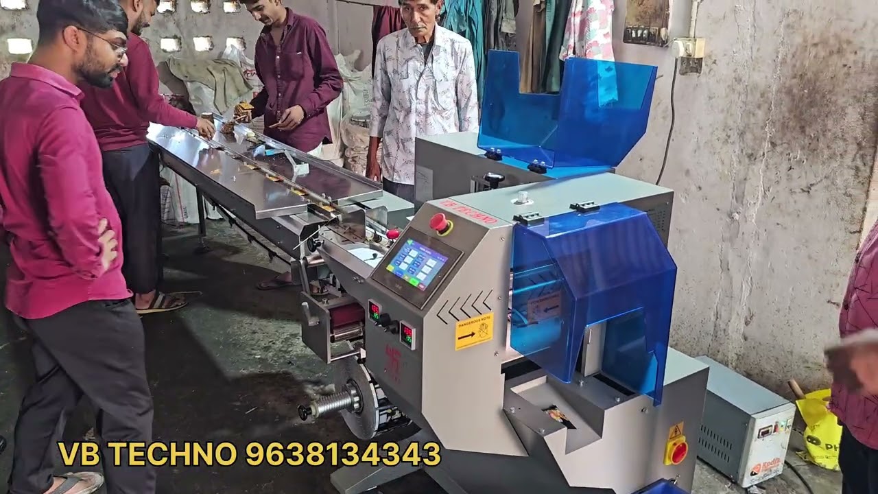 Triple Servo Chikki Packing Machine | 3Servo Horizontal Flow Wrap Machine | Flow Wrap Machine 