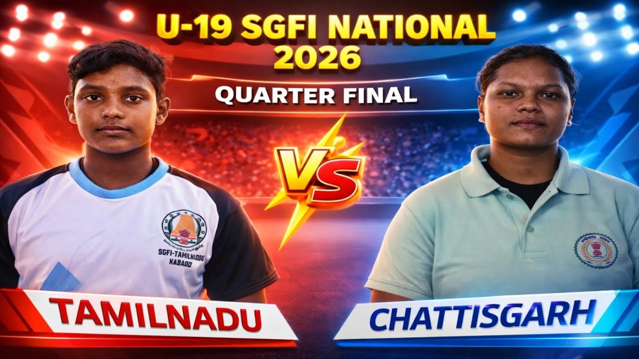 Tamil Nadu vs Chhattisgarh U-19 SGFI National 2026 | Quarter Final | Kabaddi Match