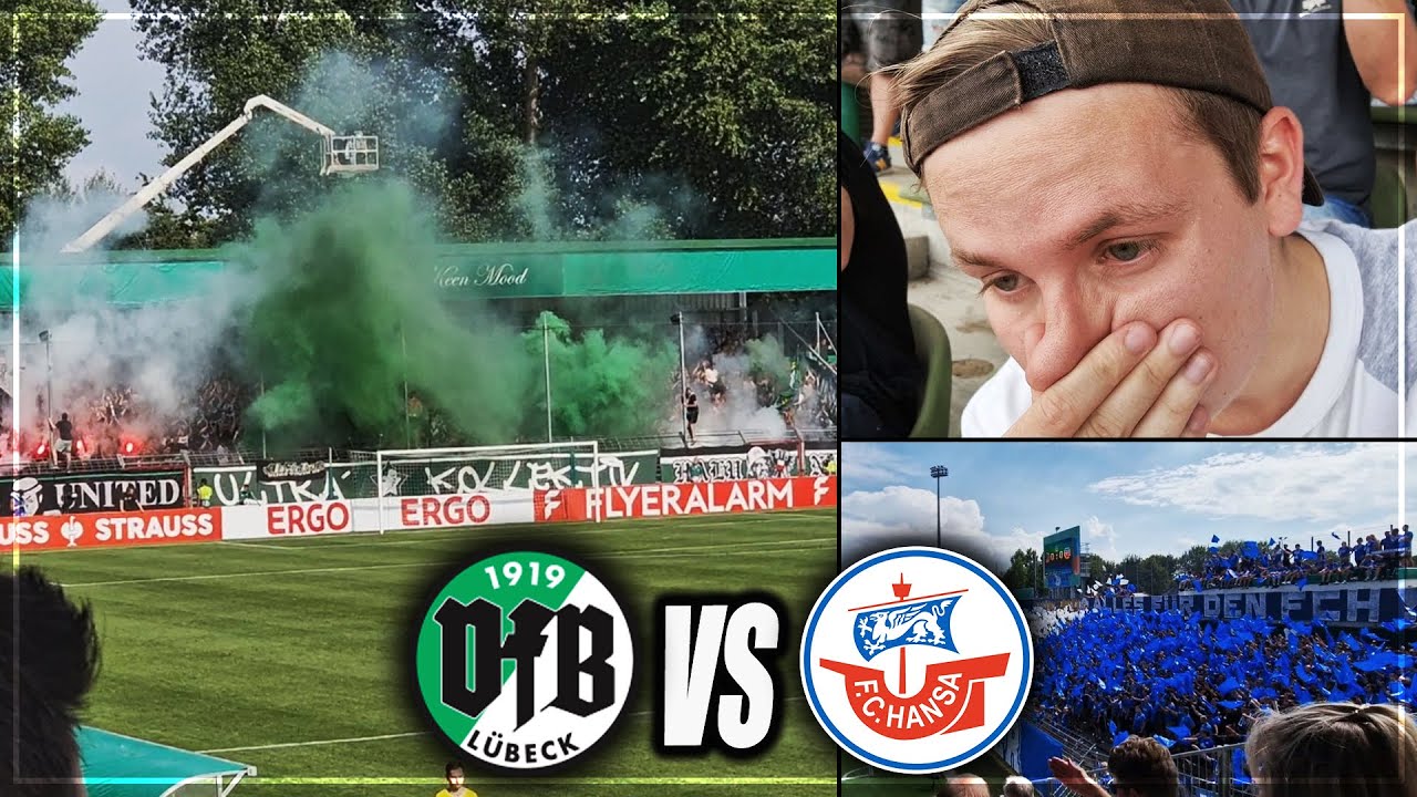 BLAMAGE IM DFB POKAL... STADIONVLOG: VfB Lübeck - Hansa Rostock | Frust, Pyro, Choreo | Stadion Vlog