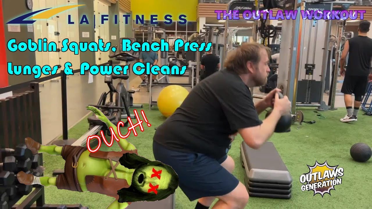 The Outlaw Workout - Goblin Squats, Dumbbells, Lunges, Power Cleans & Boxing ft. Goblin Tommy Pimple