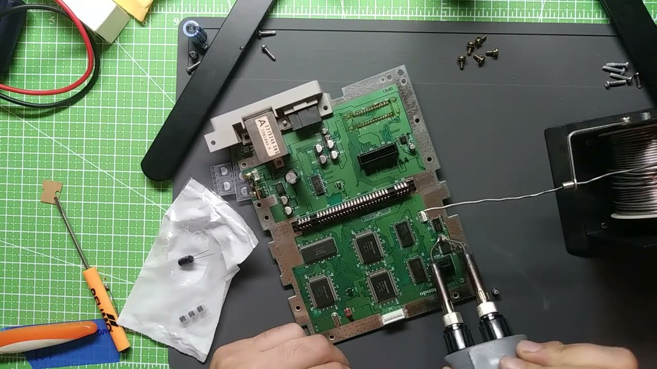 Super Nintendo Capacitor Replacement - SHVC CPU-01