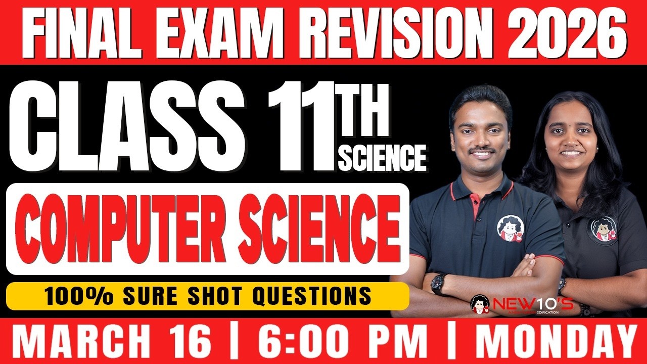PLUS ONE COMPUTER SCIENCE FINAL EXAM || 2025-26 SURE SHOT QUESTION DISCUSSION || NEW10'S