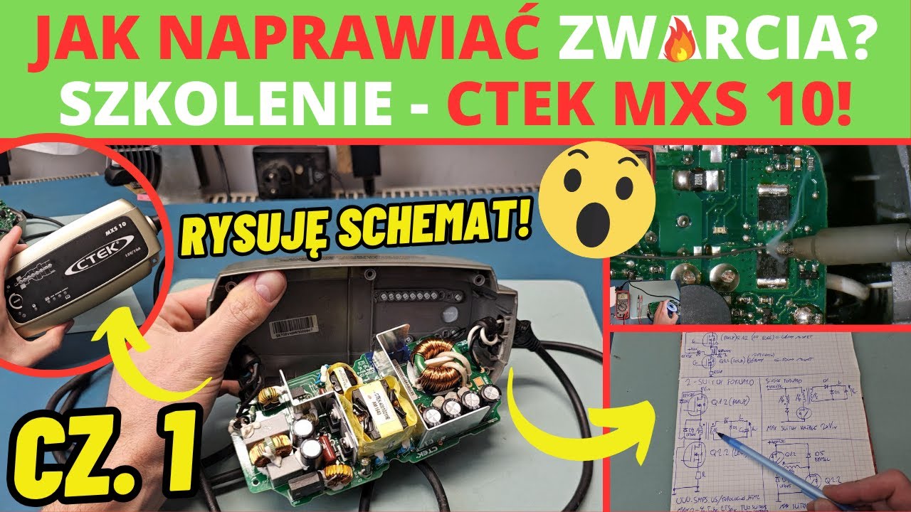Jak znaleźć zwarcie? CTEK MXS 10 - jak robić pomiary, rysować schematy, diagnozować elektronikę! 1/2