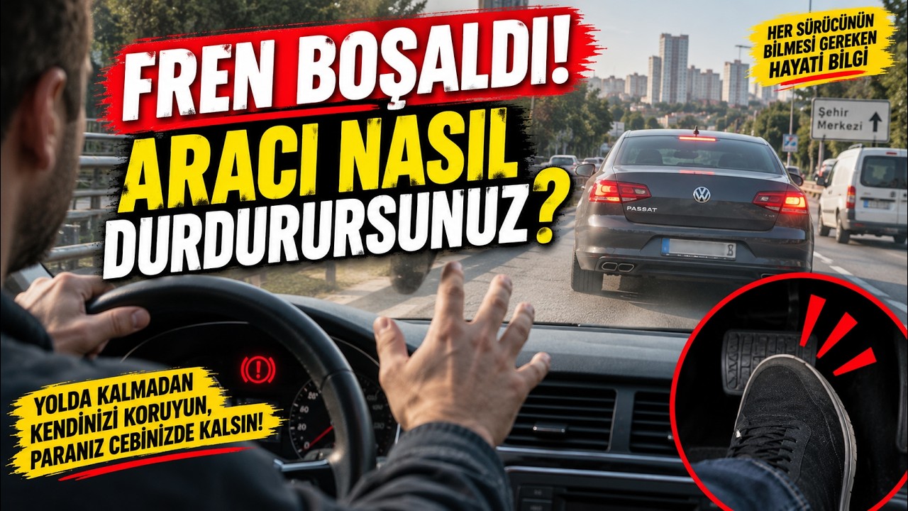 Fren Boşalırsa Ne Yapılır? Freni Patlayan Araba Nasıl Durdurulur