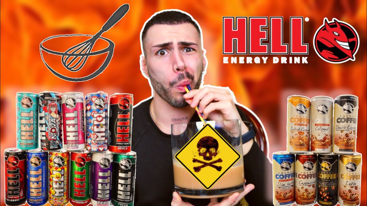 ￼ Αναμειγνύω όλα τα HELL ENERGY DRINK μαζί | Tsede The Real
