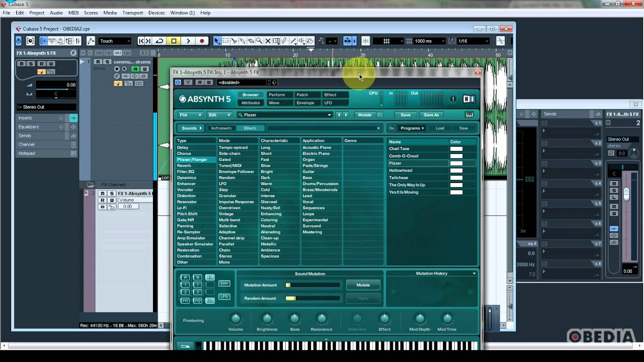 CUBASE: Using FX send Channels