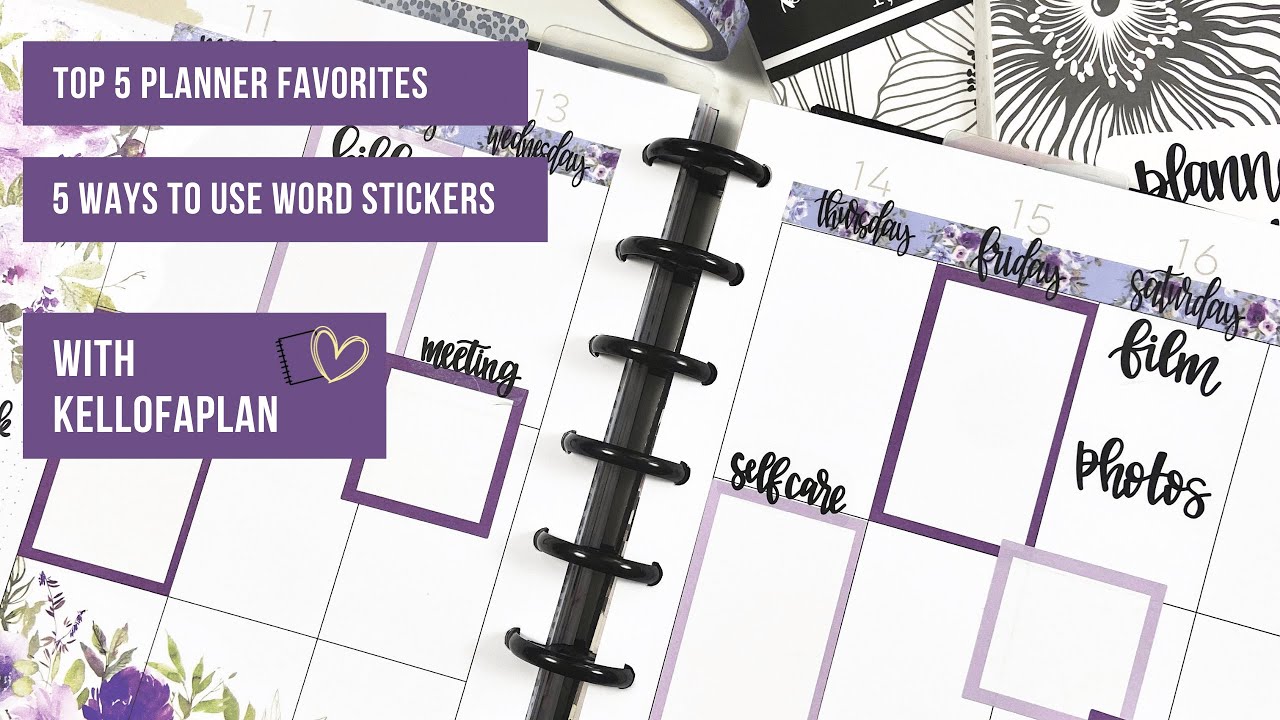 Top 5 Favorite Ways to Use My Word Stickers In A Spread