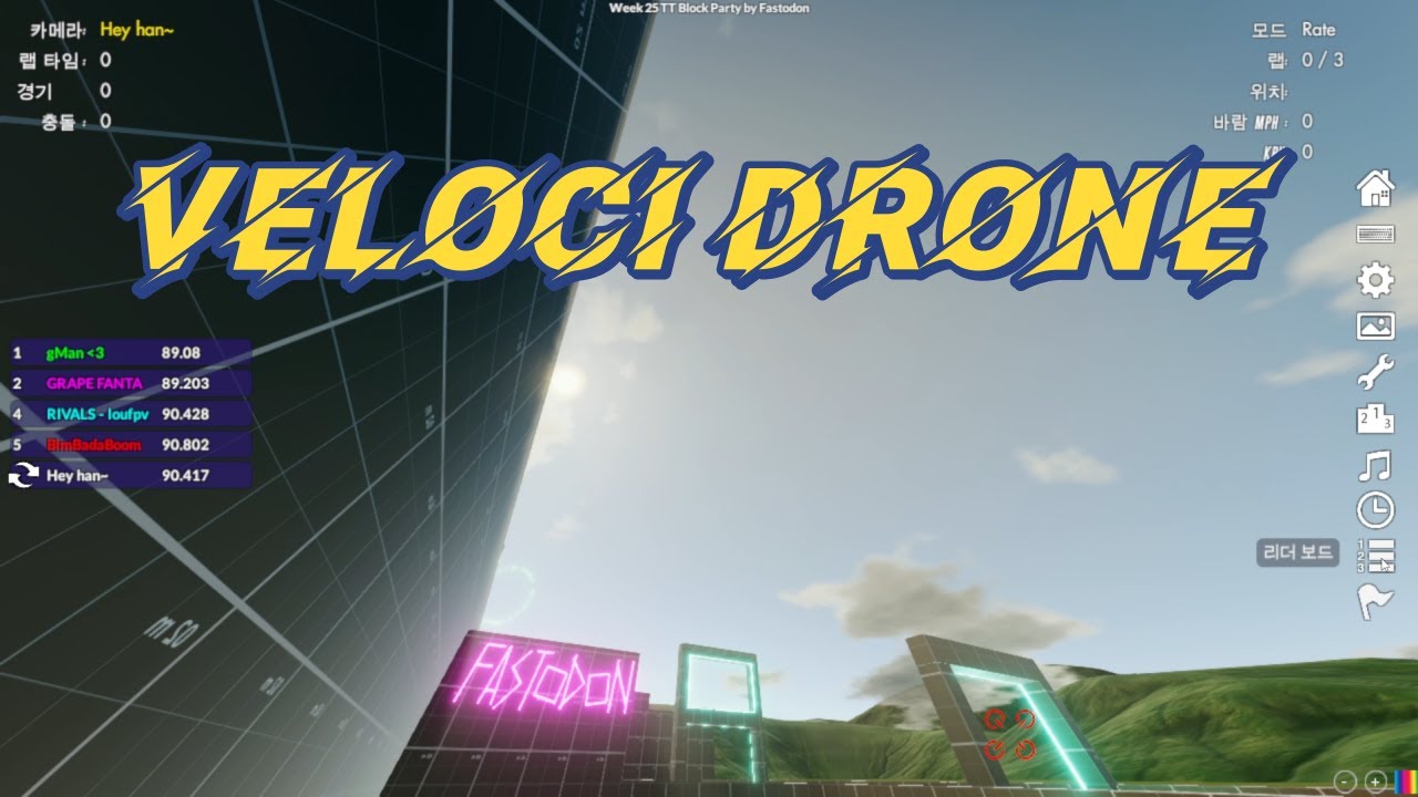 Finally, I got 3rd place in Veloci Drone Week 25 TT
