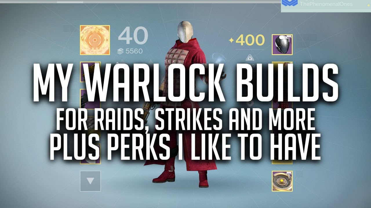 Destiny: My Warlock Builds Breakdown For Raids And More  - Plus Perks I Like To Have On Armour