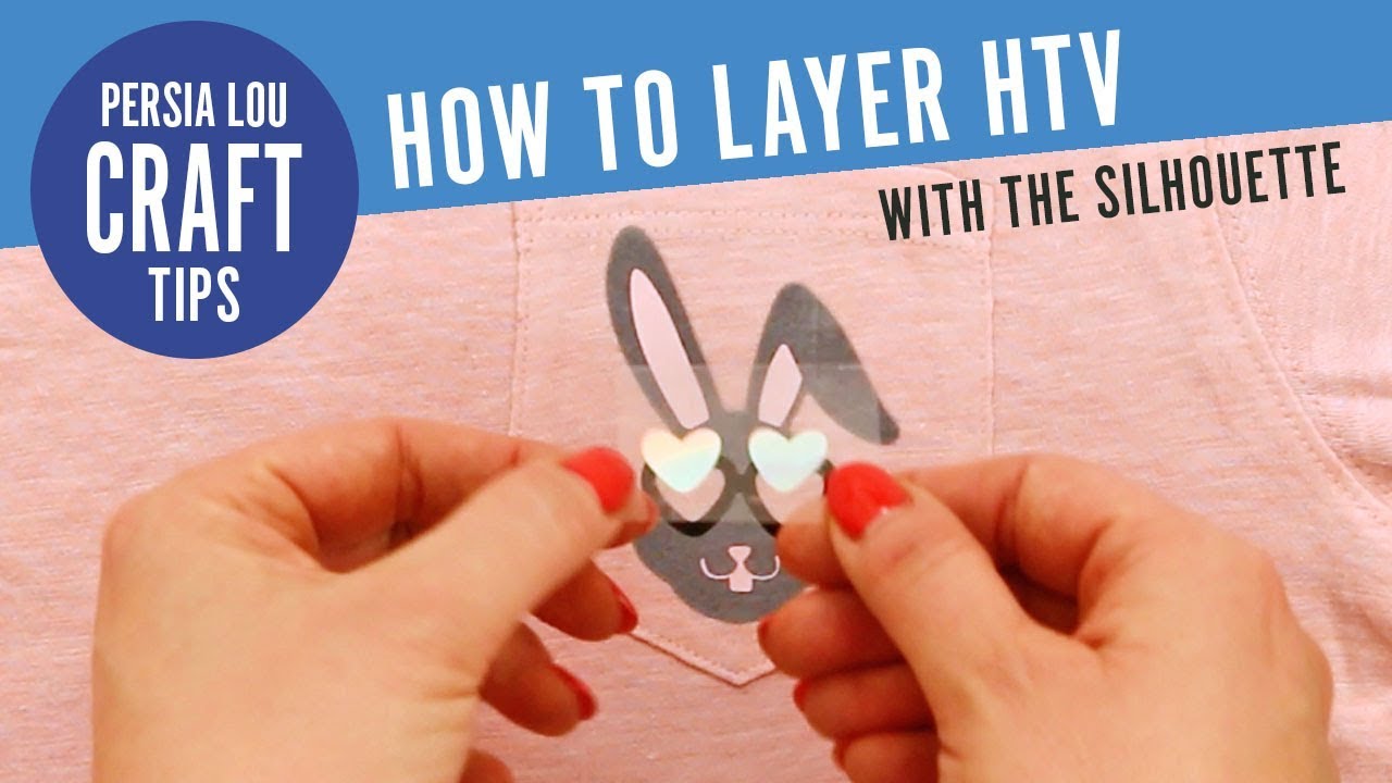 How to Layer HTV (Heat Transfer Vinyl) with your Silhouette (Cut Out Method)