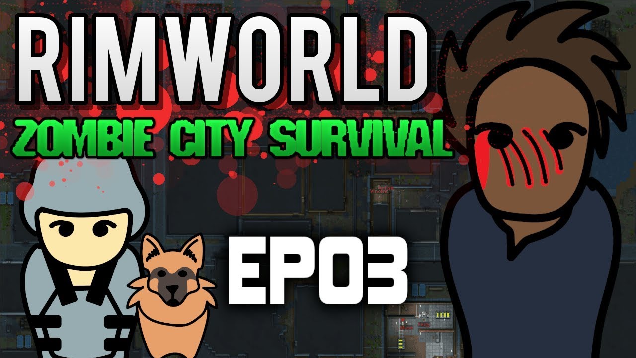 Rimworld Zombie Survival | Trapped in a Zombie Infested city - Solo Challenge | EP03