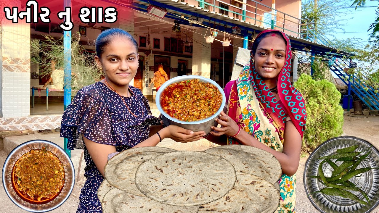 Panir Nu Shak 😋 || પનીર નુ શાક || Panir Recipes | Punjabi Recipes | Village Style Cooking