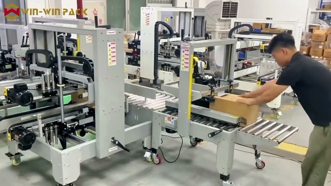 WIN-WIN PACK H-Type Carton Sealer | Automatic Top & Bottom + Corner Sealing Machine #cartonsealer