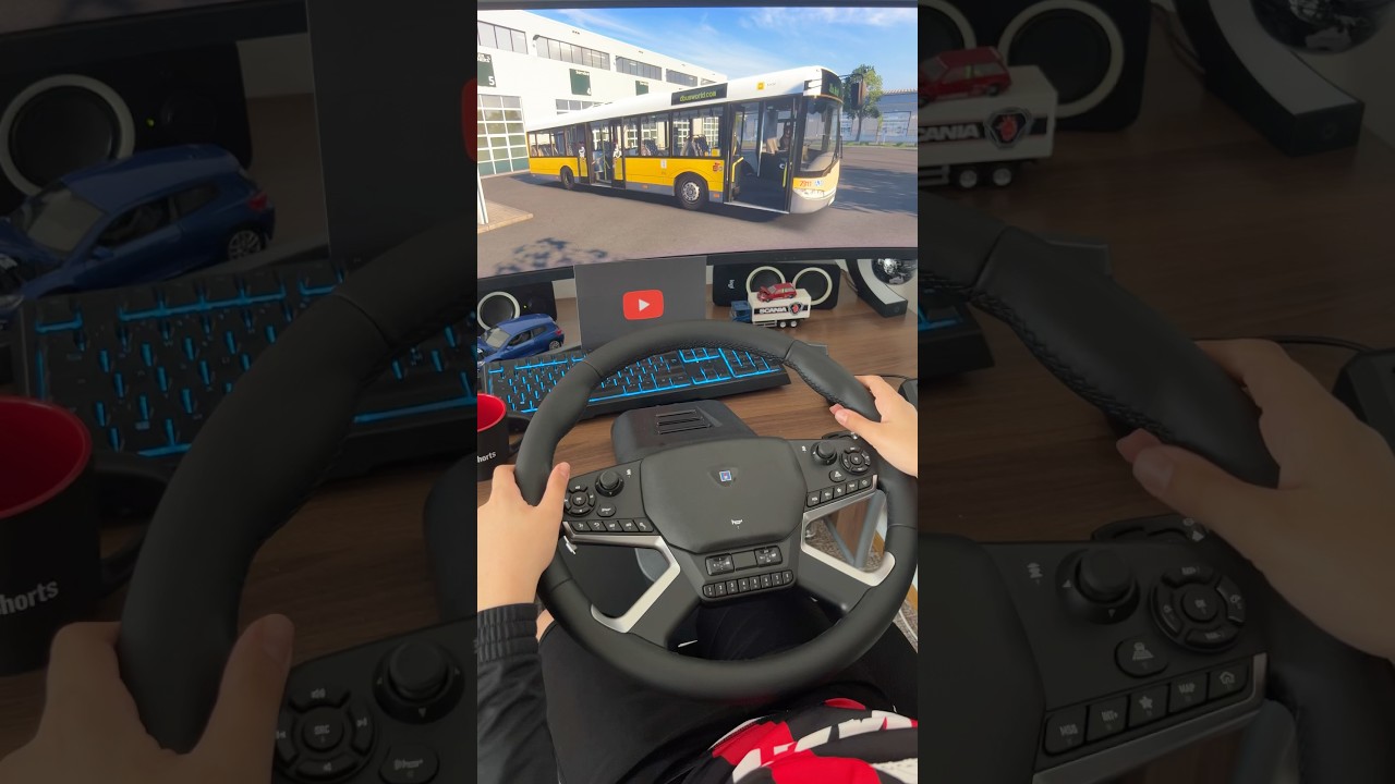 New Bus Driving with HORI Force Feedback Wheel | Realistic Simulator