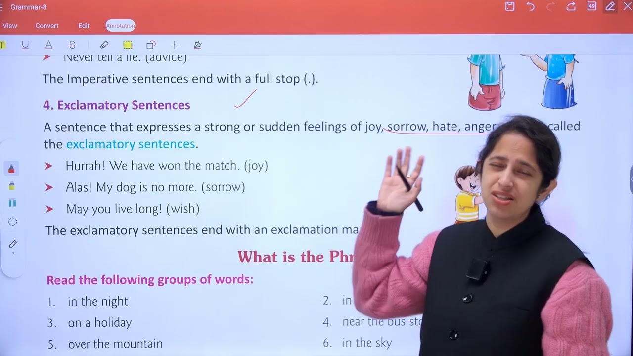 Grammar 8 | Chapter 1 | Sentence, Phrase and Clause
