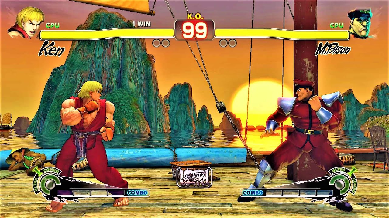 Ken vs M.Bison (Hardest )  Ultra Street Fighter IV