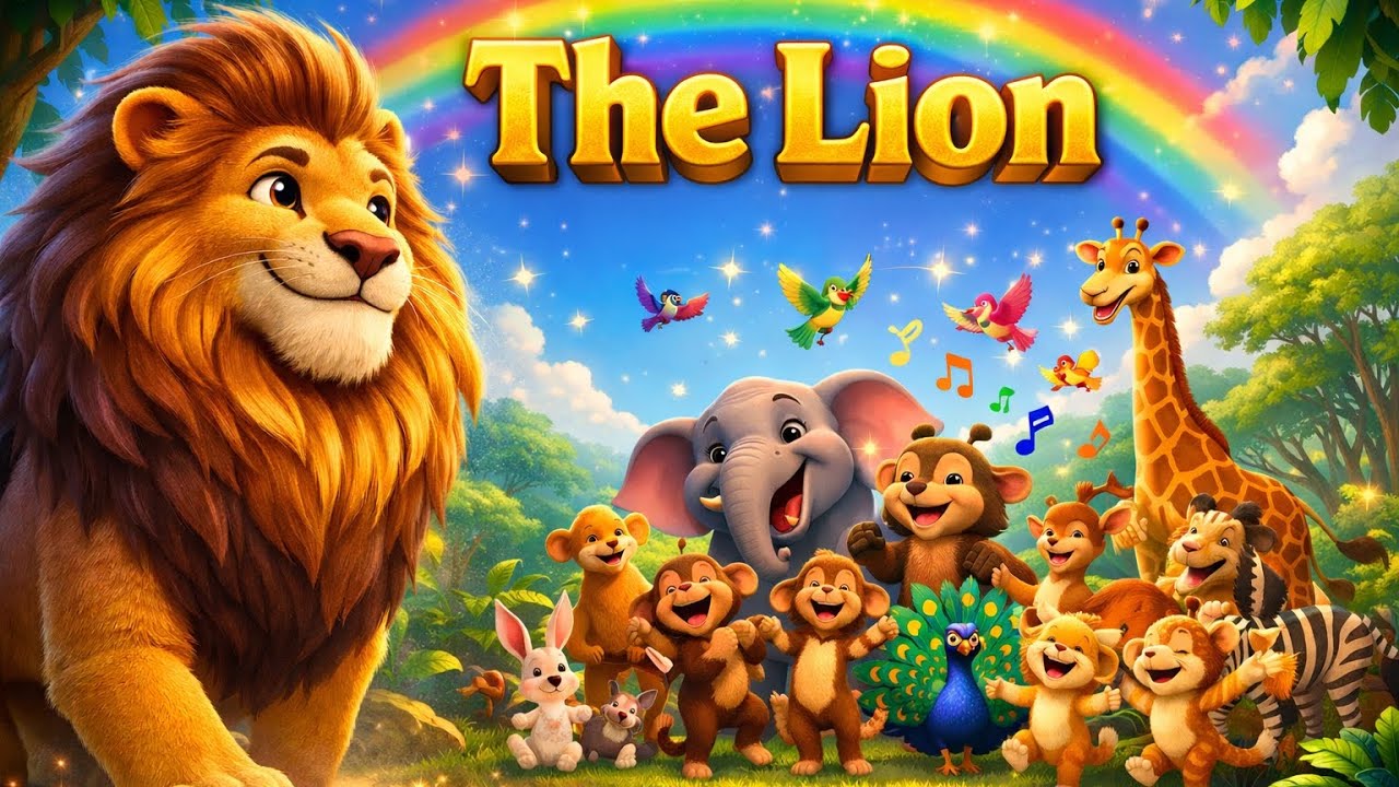 The Lion 🦁 | Baby Animal Song | Fun Learning for Kids