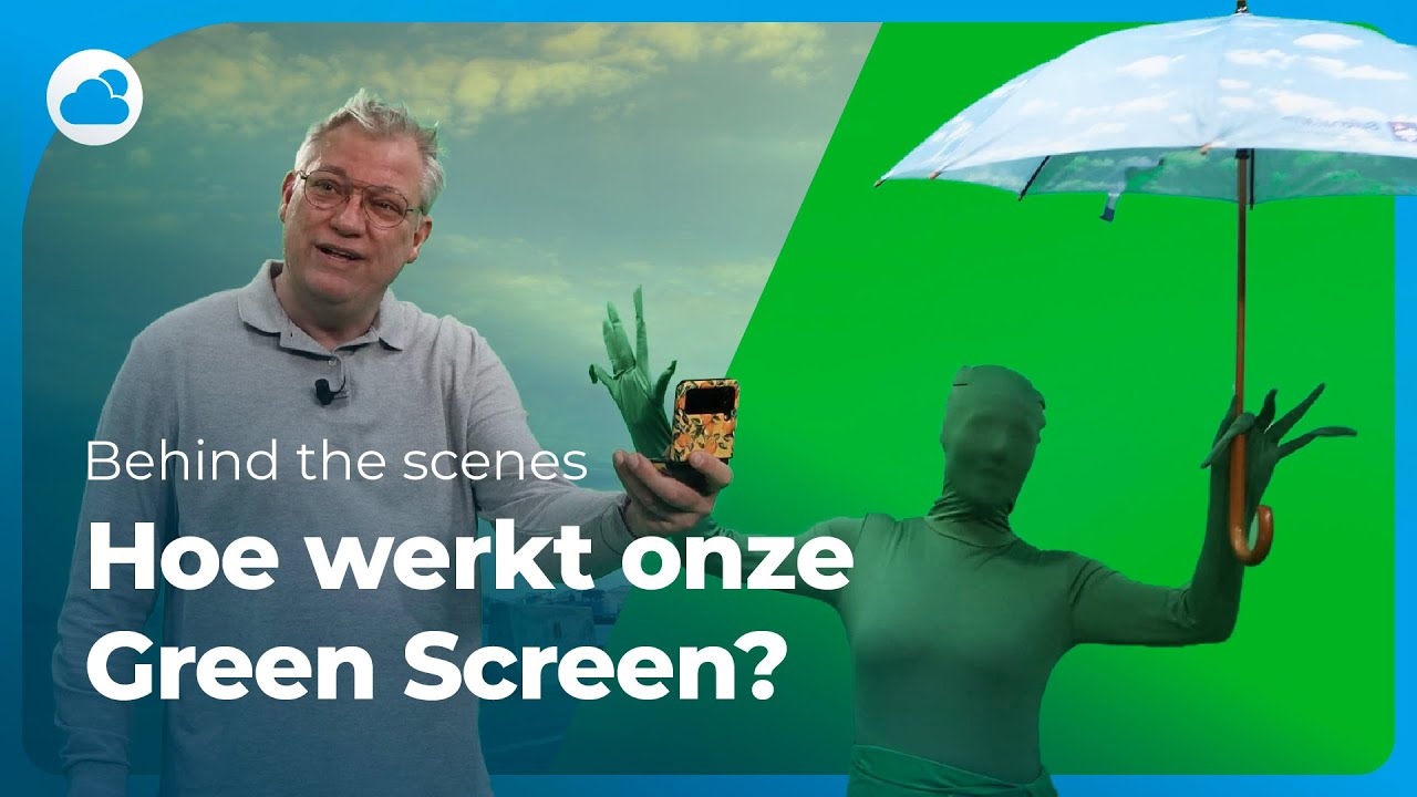 Hoe werkt de groene wand in de studio van het weer? Behind the Scenes. Green Screen