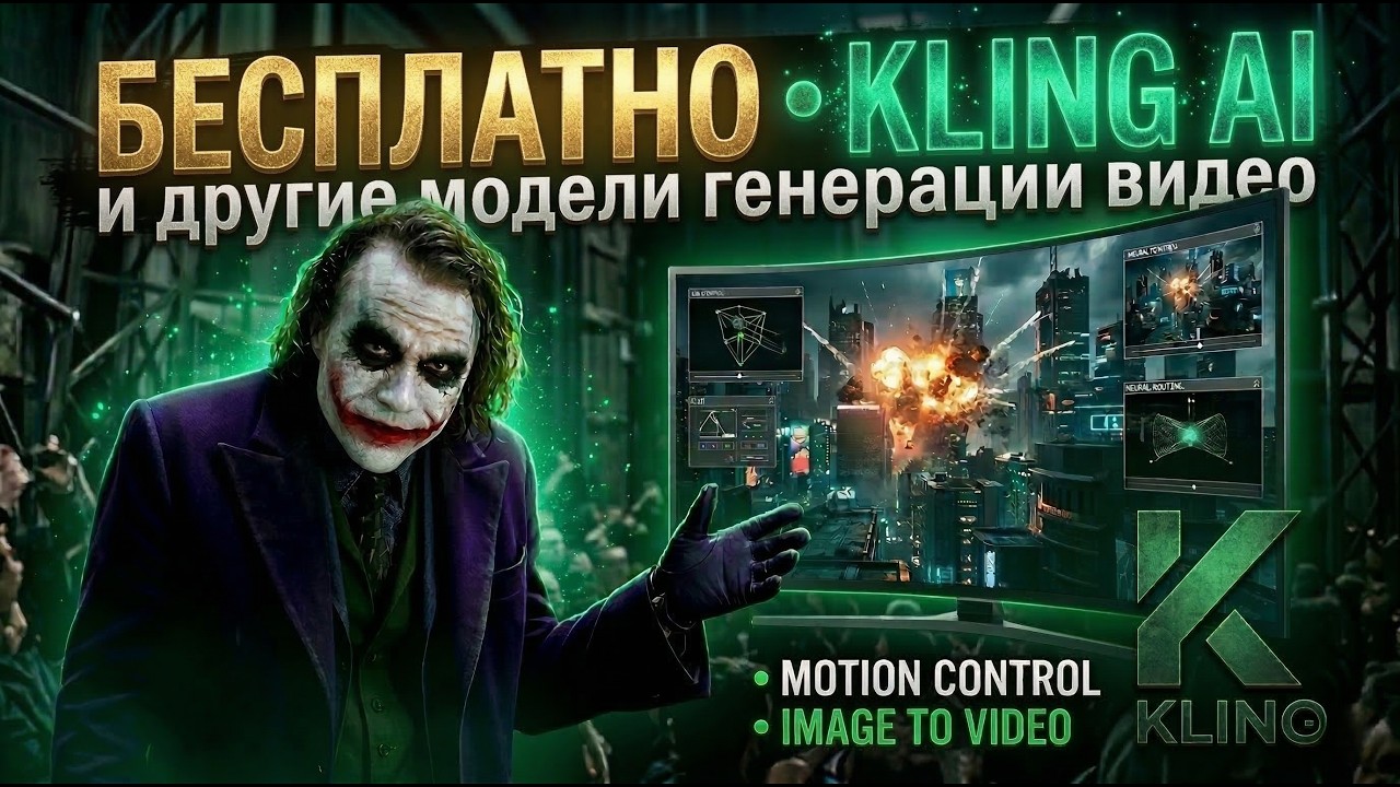 Бесплатный KLING Ai и другие генераторы видео. Motion Control, Image to Video. Разбираем сайт  Weavy